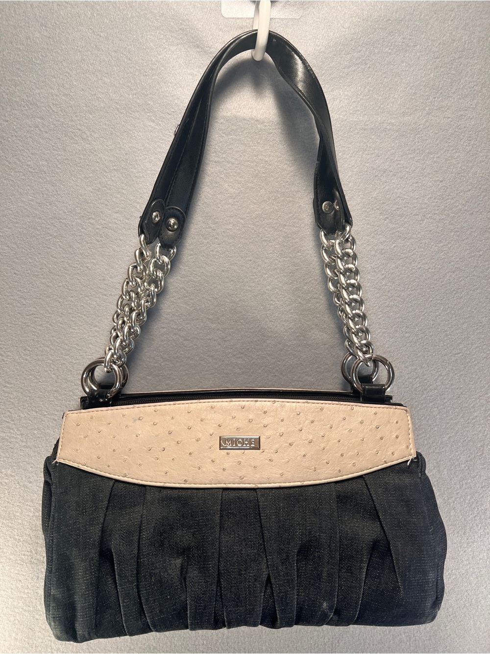 Miche Classic Deniece Retired Dark Denim Chain Handle Bag